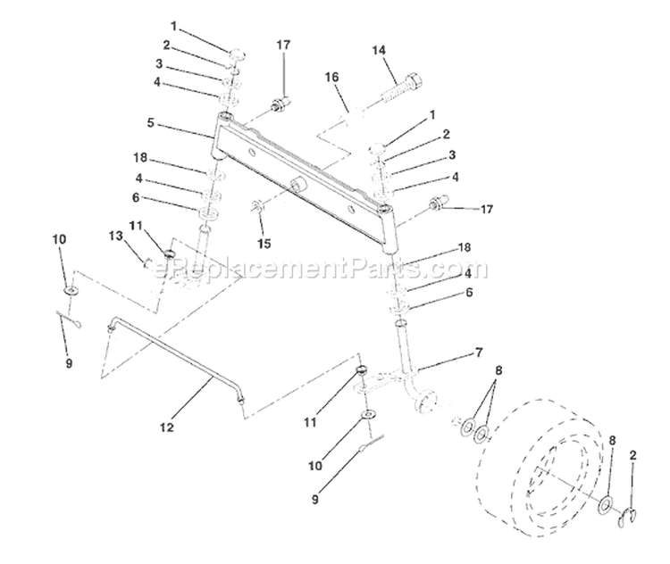 Page H Diagram and Parts List for LR120 LR 120 HN1236A -954000602 -1993-10 Husqvarna Lawn Tractor