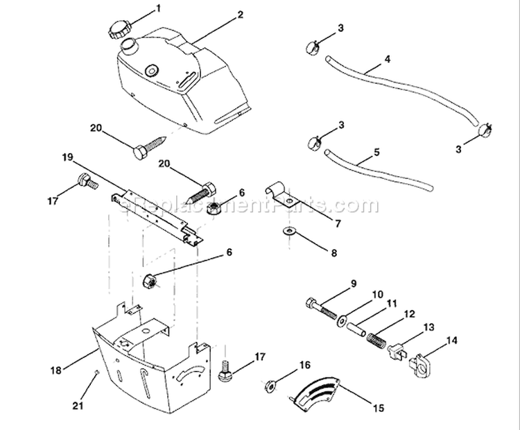 Page B Diagram and Parts List for LR121 LR 121 1997-12 Husqvarna Lawn Tractor