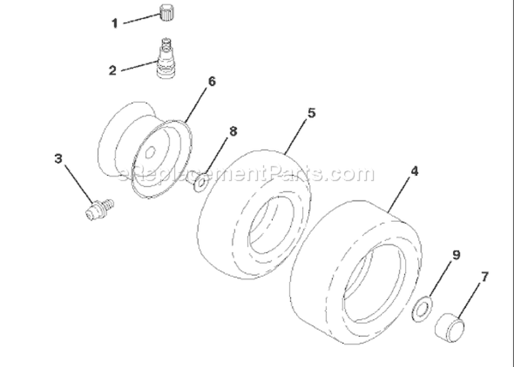 Page Q Diagram and Parts List for LR121 LR 121 954140001B -1997-12 Husqvarna Lawn Tractor