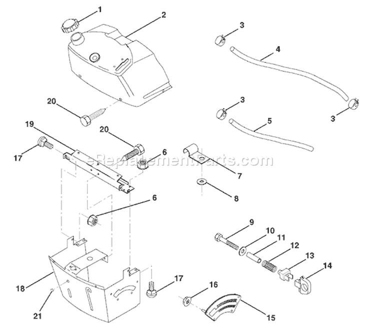 Page B Diagram and Parts List for LR121 LR 121 954140001B -1997-12 Husqvarna Lawn Tractor