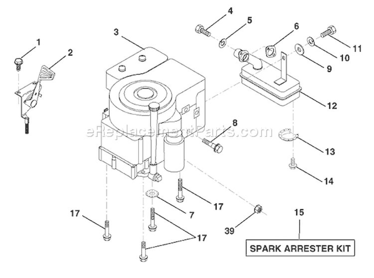 Page E Diagram and Parts List for LR121 LR 121 954140001B -1997-12 Husqvarna Lawn Tractor