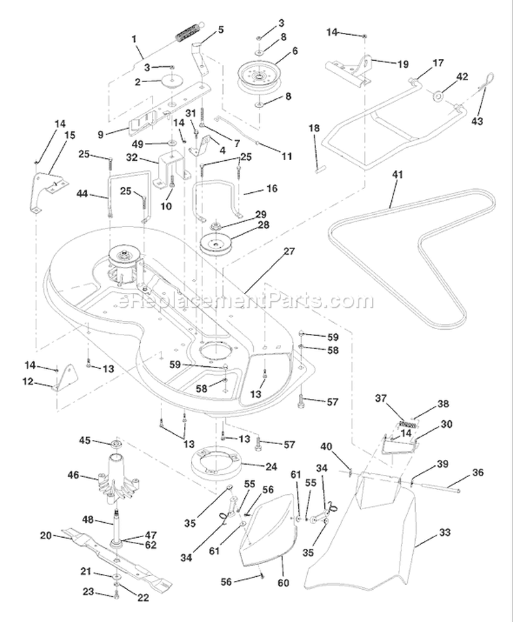 Page K Diagram and Parts List for LR121 LR 121 954140001B -1998-02 Husqvarna Lawn Tractor