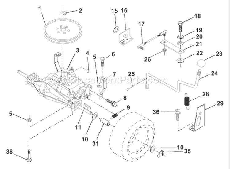 Page O Diagram and Parts List for LR122 LR 122 954140105A -1999-09 Husqvarna Lawn Tractor