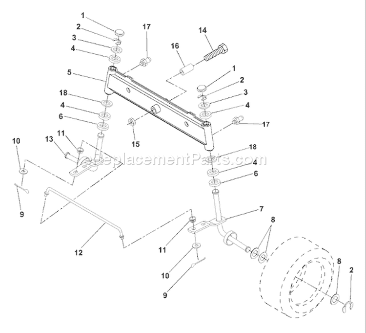 Page G Diagram and Parts List for LR122 LR 122 954140105A -1999-09 Husqvarna Lawn Tractor