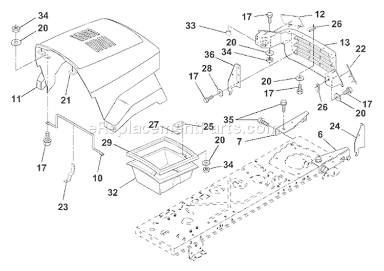 Page I Diagram and Parts List for LR122 LR 122 954140105A -1999-09 Husqvarna Lawn Tractor