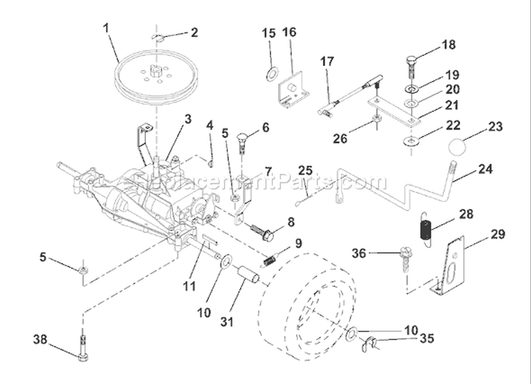 Page O Diagram and Parts List for LR122 LR 122 954140105B -2000-01 Husqvarna Lawn Tractor