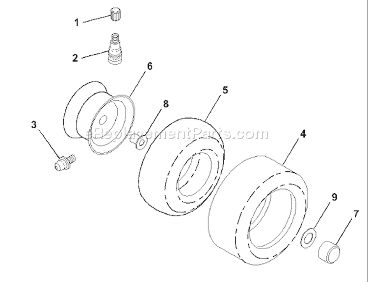 Page P Diagram and Parts List for LR122 LR 122 954140105B -2000-01 Husqvarna Lawn Tractor