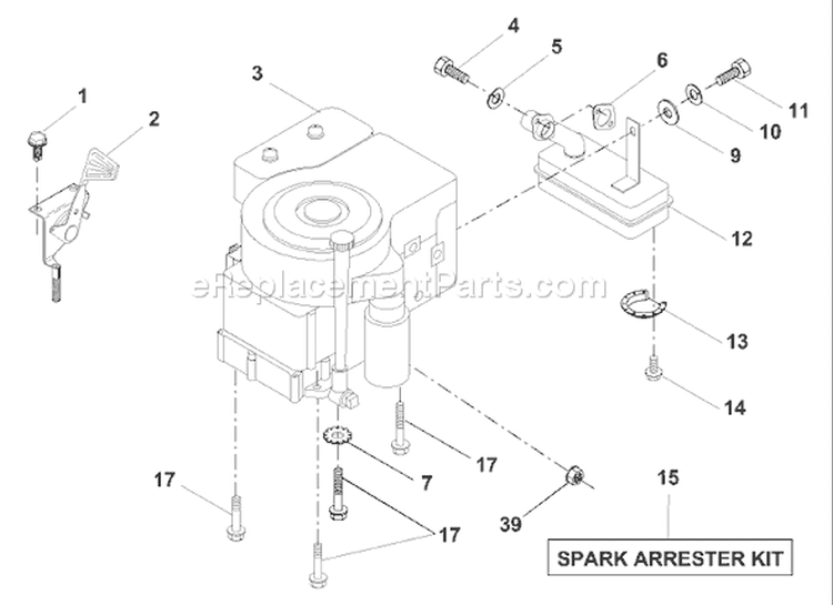 Page E Diagram and Parts List for LR122 LR 122 954140105B -2000-01 Husqvarna Lawn Tractor
