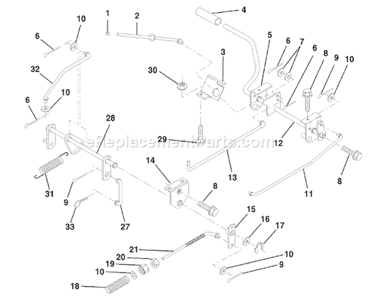 Page A Diagram and Parts List for LR125 LR 125 954001202C -1995-03 Husqvarna Lawn Tractor