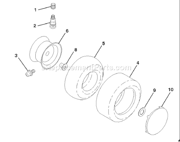 Page Q Diagram and Parts List for LR125 LR 125 954001202C -1995-03 Husqvarna Lawn Tractor