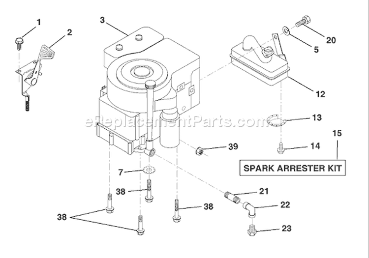 Page E Diagram and Parts List for LR125 LR 125 954001202C -1995-03 Husqvarna Lawn Tractor