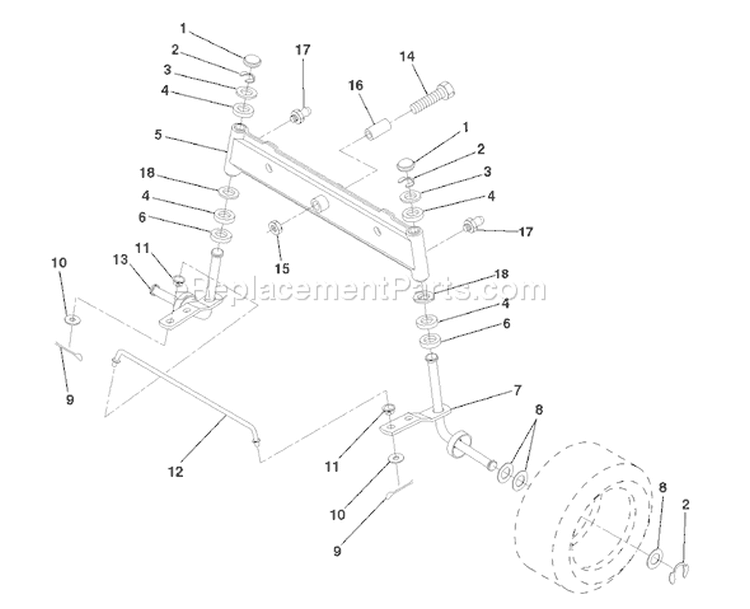 Page G Diagram and Parts List for LR125 LR 125 954001202C -1995-03 Husqvarna Lawn Tractor