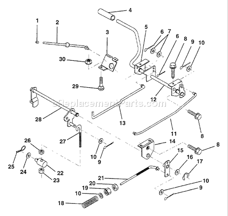 Page A Diagram and Parts List for LR12 LR 12 HAR1236A -954000752 -1994-05 Husqvarna Lawn Tractor