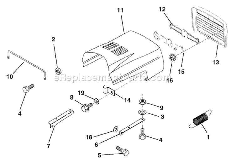 Page J Diagram and Parts List for LR12 LR 12 HAR1236A -954000752 -1994-05 Husqvarna Lawn Tractor