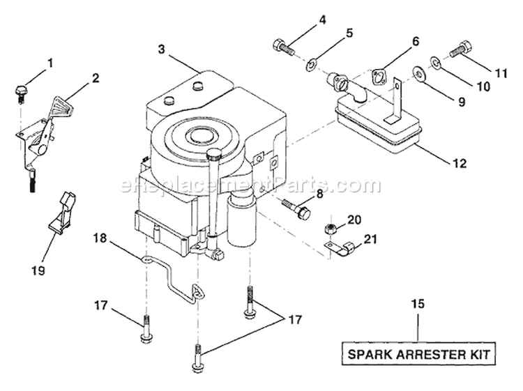 Page F Diagram and Parts List for LR12 LR 12 HAR1236A -954000752 -1994-05 Husqvarna Lawn Tractor