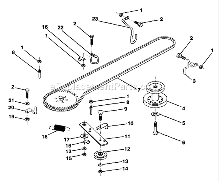 Page H Diagram and Parts List for LR12 LR 12 HC12R38A -954000762 -1994-01 Husqvarna Lawn Tractor