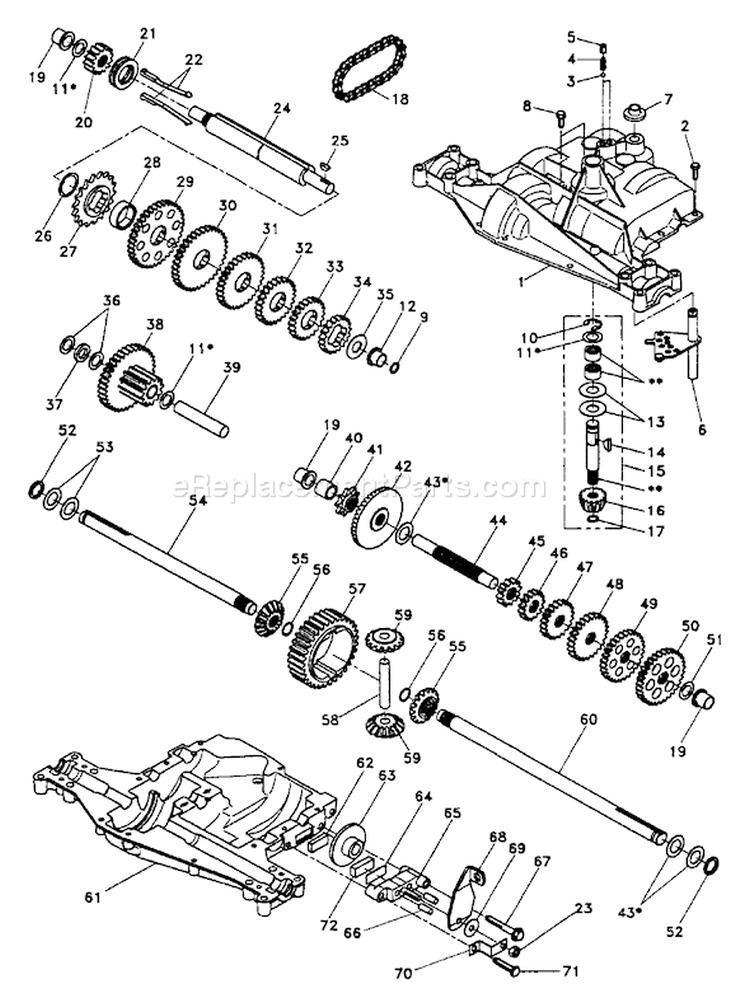 Page P Diagram and Parts List for LR12 LR 12 HC12R38B -954002701 -1994-10 Husqvarna Lawn Tractor