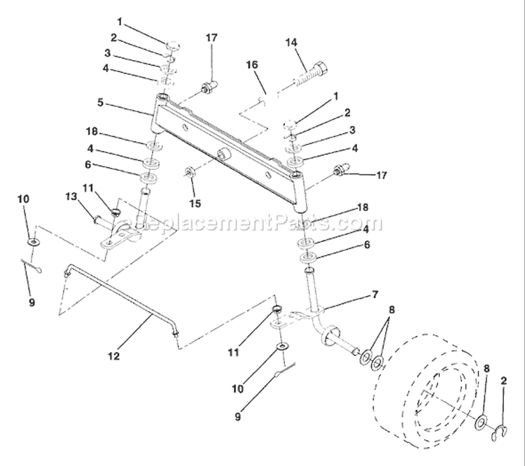 Page G Diagram and Parts List for LR12 LR 12 HC12R38B -954002701 -1994-10 Husqvarna Lawn Tractor