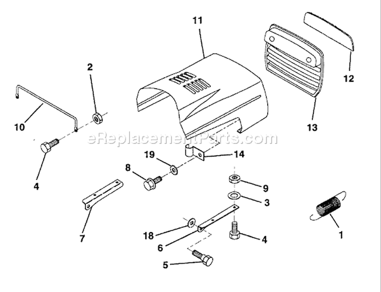 Page I Diagram and Parts List for LR12 LR 12 HC12R38D -954002701 -1996-01 Husqvarna Lawn Tractor