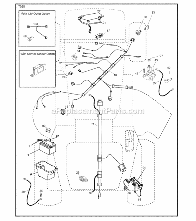 Electrical Diagram and Parts List for LT2213 96041008705 2012-08 Husqvarna Lawn Tractor