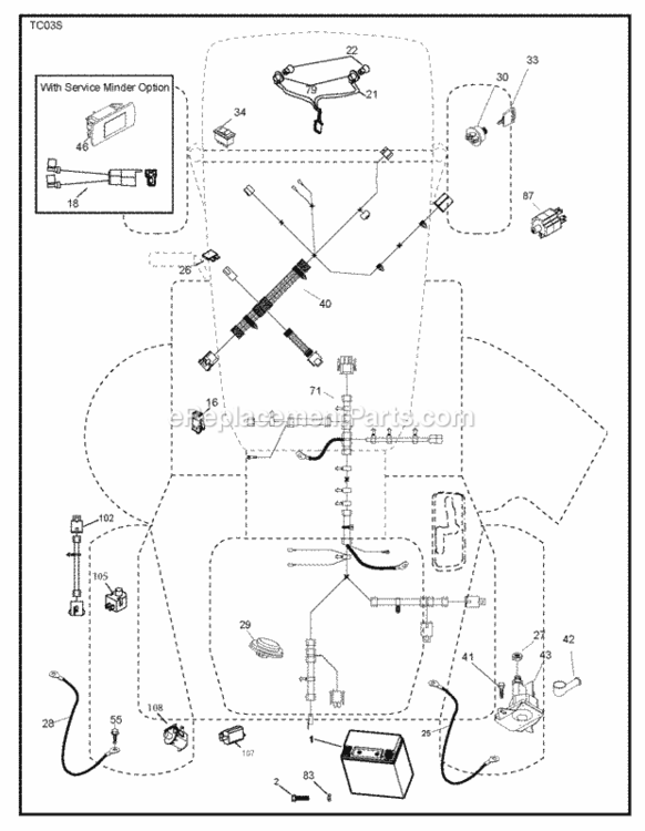 Electrical Diagram and Parts List for LT2316CMA2 2011-01 Husqvarna Lawn Tractor