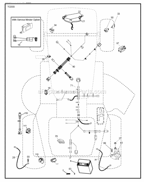 Electrical Diagram and Parts List for LT2317CMA 96051002102 2012-08 Husqvarna Lawn Tractor