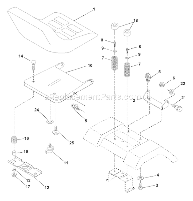 Page H Diagram and Parts List for 130 LTH  954140107A -1999-11 Husqvarna Lawn Tractor