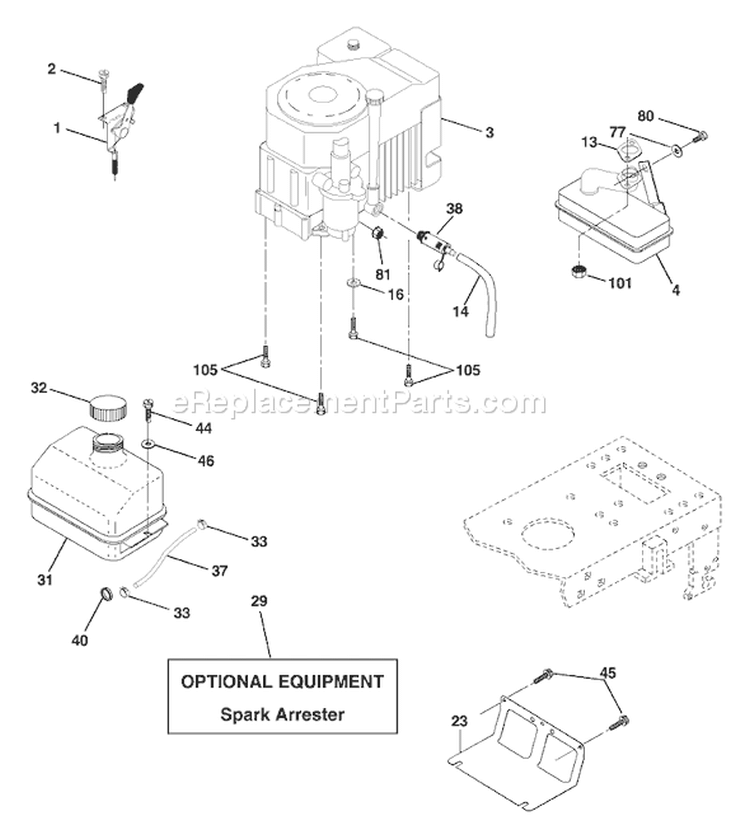 Page E Diagram and Parts List for 1342 LTH  LTHK  B -954568519 -2002-02 Husqvarna Lawn Tractor