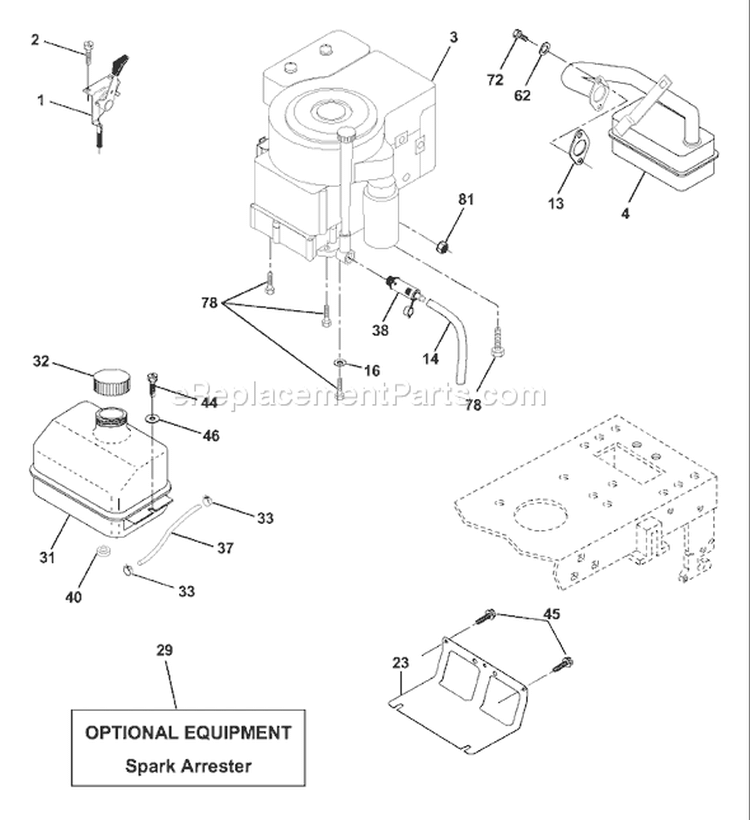 Page E Diagram and Parts List for 1342A LTH  954567031 -2000-12 Husqvarna Lawn Tractor