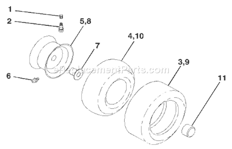 Page J Diagram and Parts List for 1342C LTH  954567031 -2001-11 Husqvarna Lawn Tractor