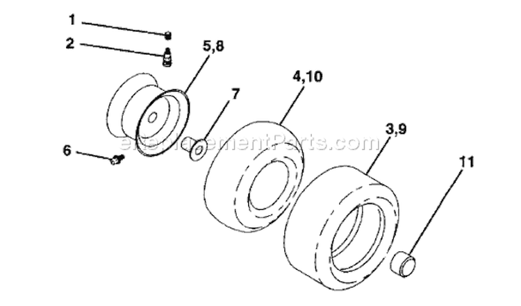 Page K Diagram and Parts List for 145 LTH  1997-12 Husqvarna Lawn Tractor