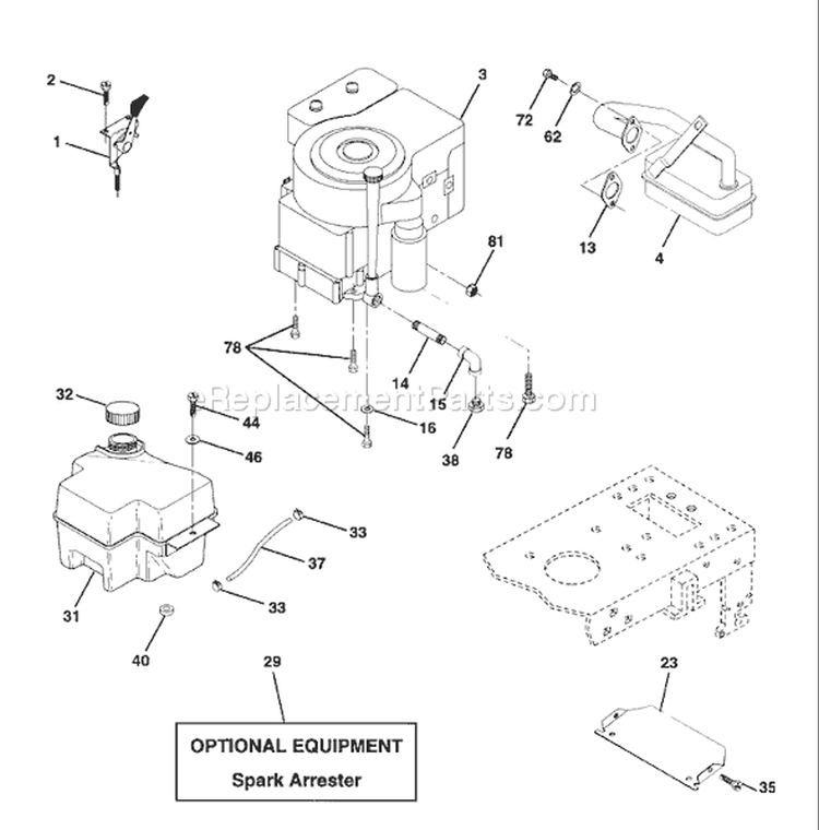 Page E Diagram and Parts List for 145 LTH  1997-12 Husqvarna Lawn Tractor