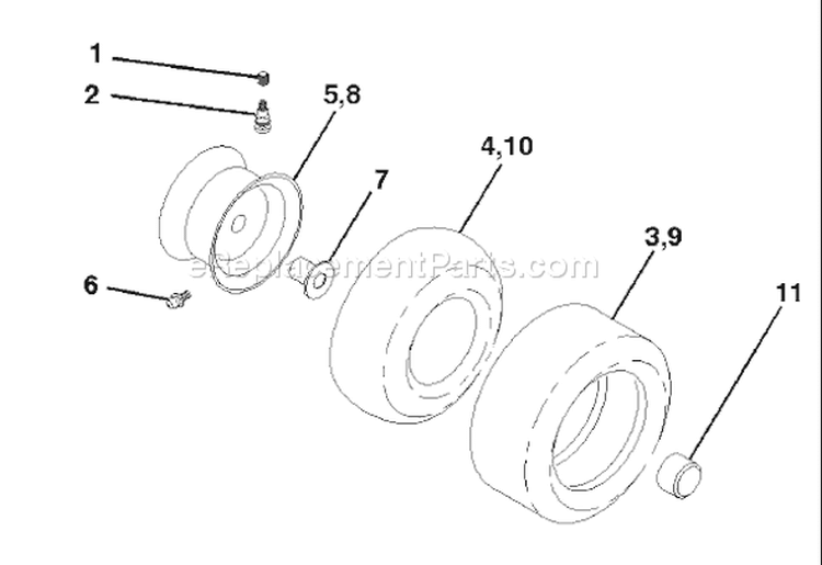 Page K Diagram and Parts List for 145 LTH  954140006D -1998-07 Husqvarna Lawn Tractor