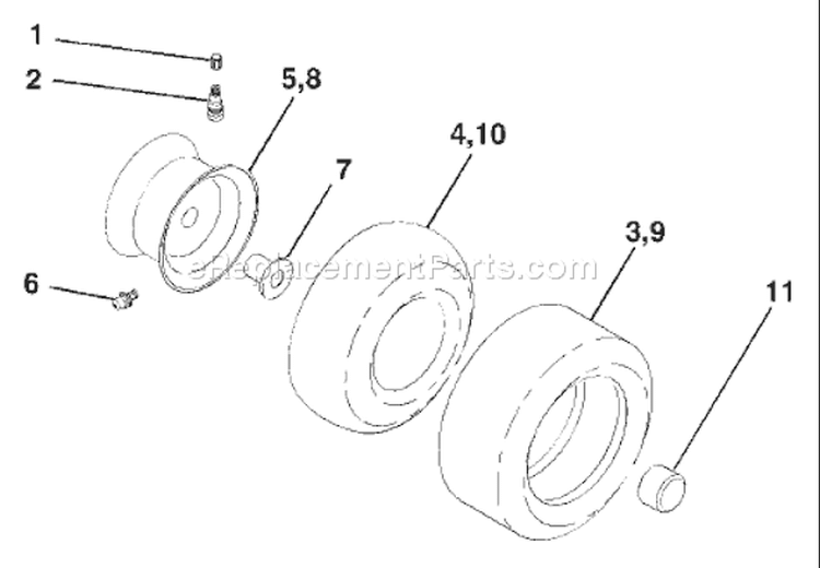 Page J Diagram and Parts List for 1742A LTH  954570376 -2002-11 Husqvarna Lawn Tractor