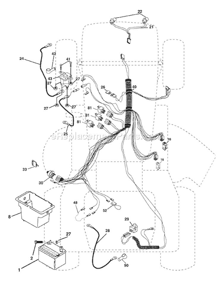 Page D Diagram and Parts List for 1742C LTH  954570376 -2003-02 Husqvarna Lawn Tractor