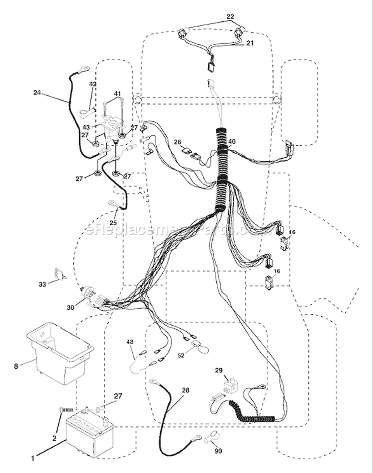 Page D Diagram and Parts List for 1742D LTH  954570376 -2003-05 Husqvarna Lawn Tractor