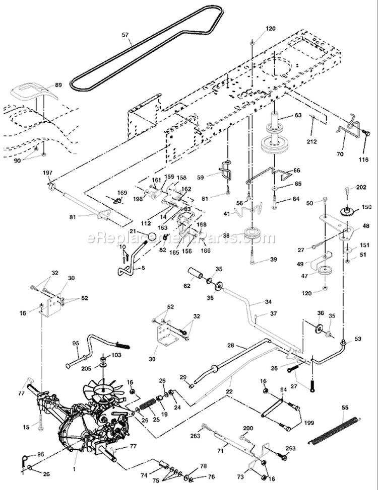 Page C Diagram and Parts List for 18542A LTH  954571731 -2003-11 Husqvarna Lawn Tractor