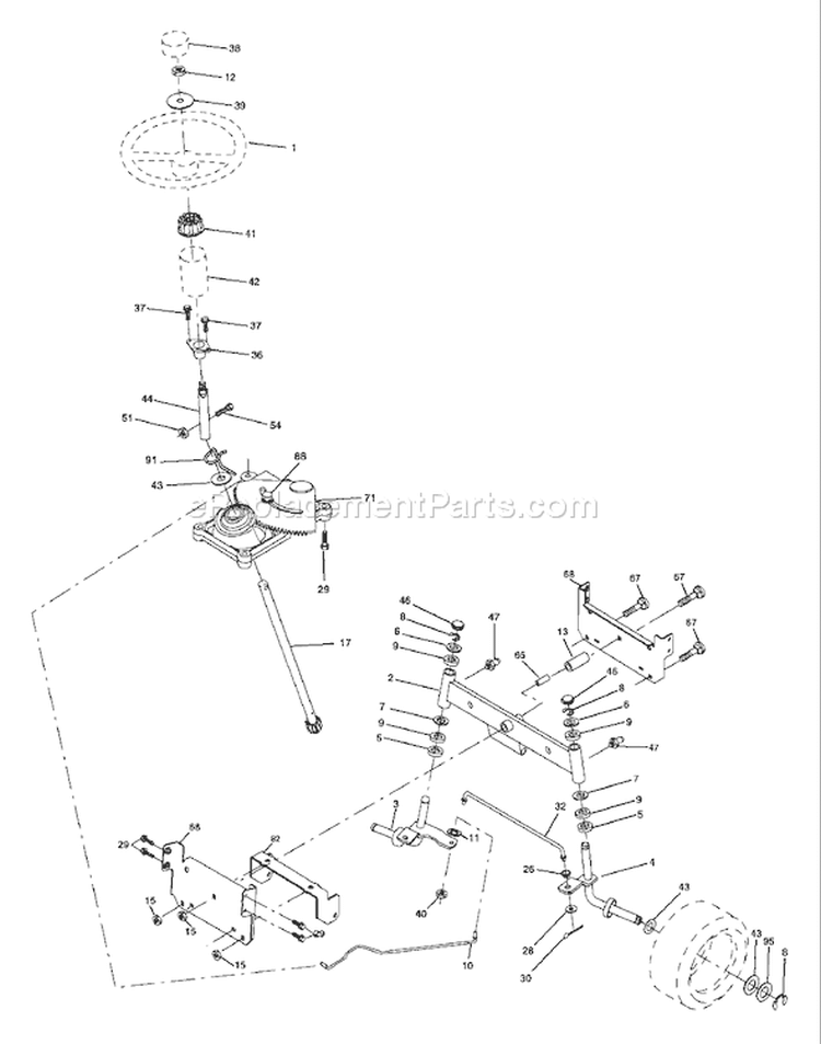 Page I Diagram and Parts List for 18542B LTH  954571731 -2004-03 Husqvarna Lawn Tractor