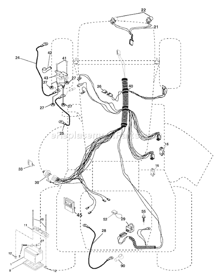 Page D Diagram and Parts List for 2042B LTH  954571953 -2004-01 Husqvarna Lawn Tractor