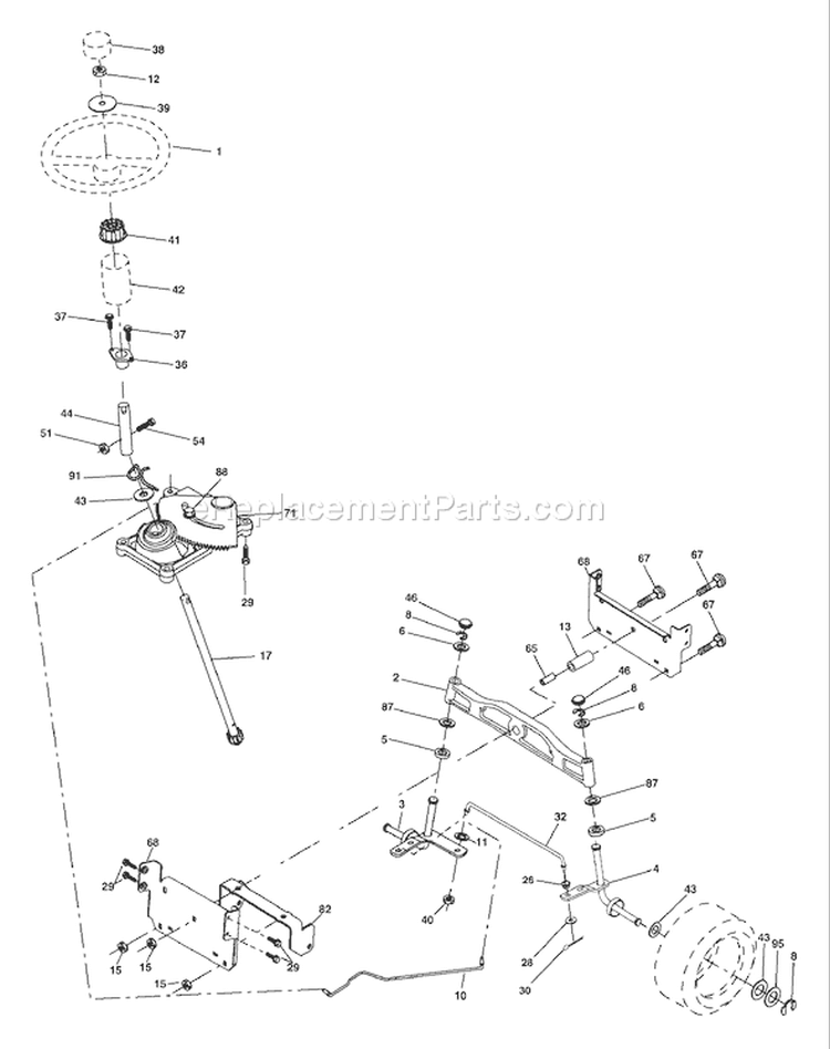Page I Diagram and Parts List for 2042C LTH  954571953 -2004-03 Husqvarna Lawn Tractor