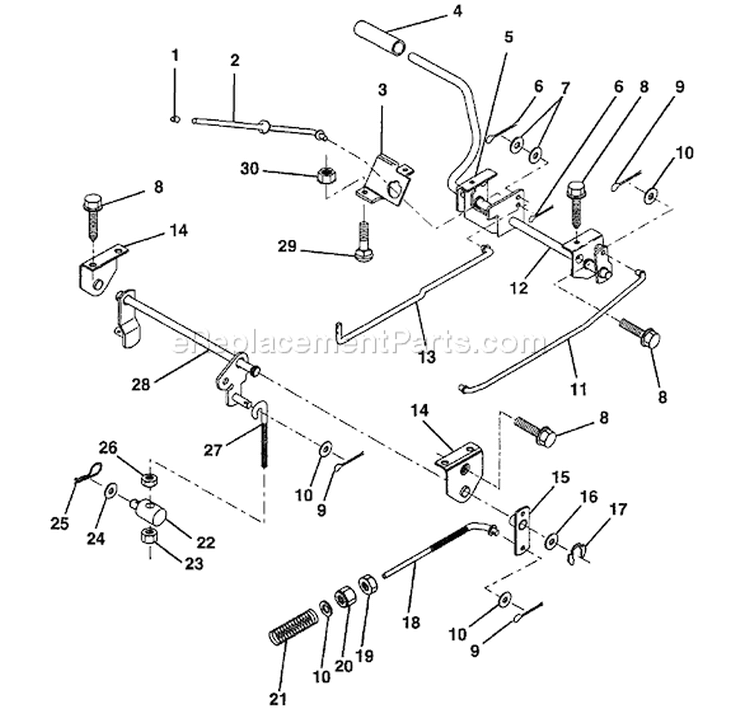 Page A Diagram and Parts List for LT100 LT 100 H1036A -954000312 -1991-07 Husqvarna Lawn Tractor