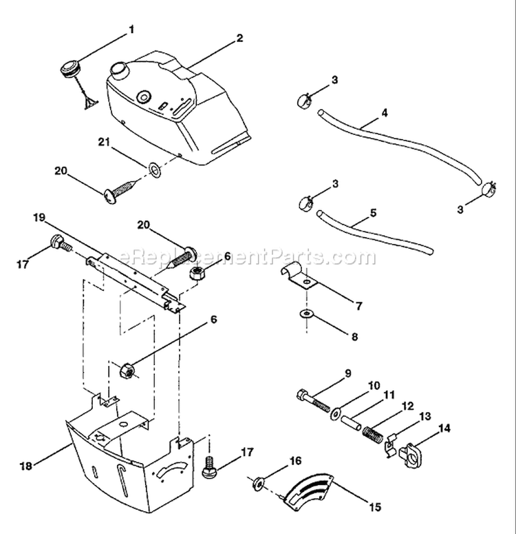 Page B Diagram and Parts List for LT100 LT 100 H1036A -954000312 -1991-07 Husqvarna Lawn Tractor