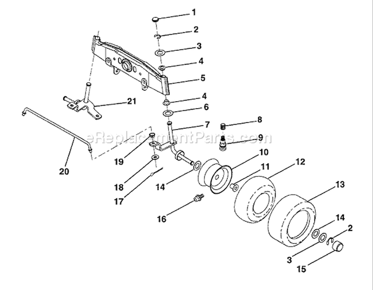 Page G Diagram and Parts List for LT100 LT 100 H1036A -954000312 -1991-07 Husqvarna Lawn Tractor