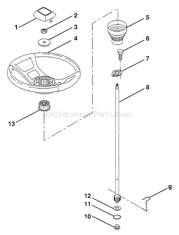 Page N Diagram and Parts List for LT112 LT 112 H12360 -954000392 -1992-06 Husqvarna Lawn Tractor