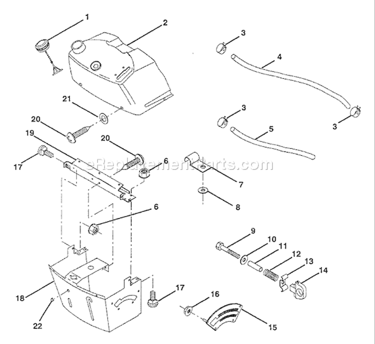 Page B Diagram and Parts List for LT112 LT 112 H12360 -954000392 -1992-06 Husqvarna Lawn Tractor
