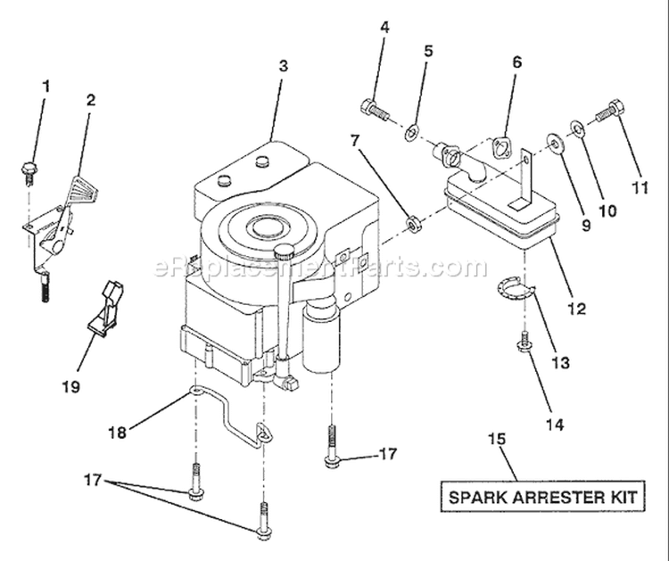 Page E Diagram and Parts List for LT112 LT 112 H12360 -954000392 -1992-06 Husqvarna Lawn Tractor