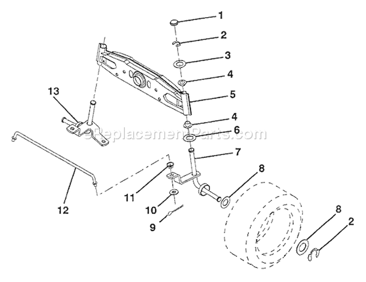 Page G Diagram and Parts List for LT112 LT 112 H12360 -954000392 -1992-06 Husqvarna Lawn Tractor