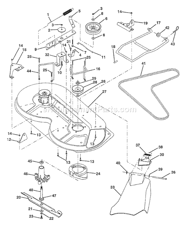 Page I Diagram and Parts List for LT112 LT 112 H12360 -954000392 -1992-06 Husqvarna Lawn Tractor