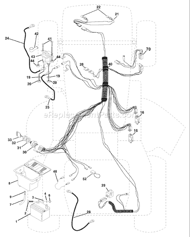 Page D Diagram and Parts List for LT120 LT 120 954140002A -1996-12 Husqvarna Lawn Tractor