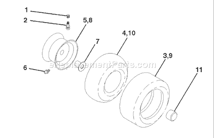 Page K Diagram and Parts List for LT120 LT 120 954140002B -1997-12 Husqvarna Lawn Tractor